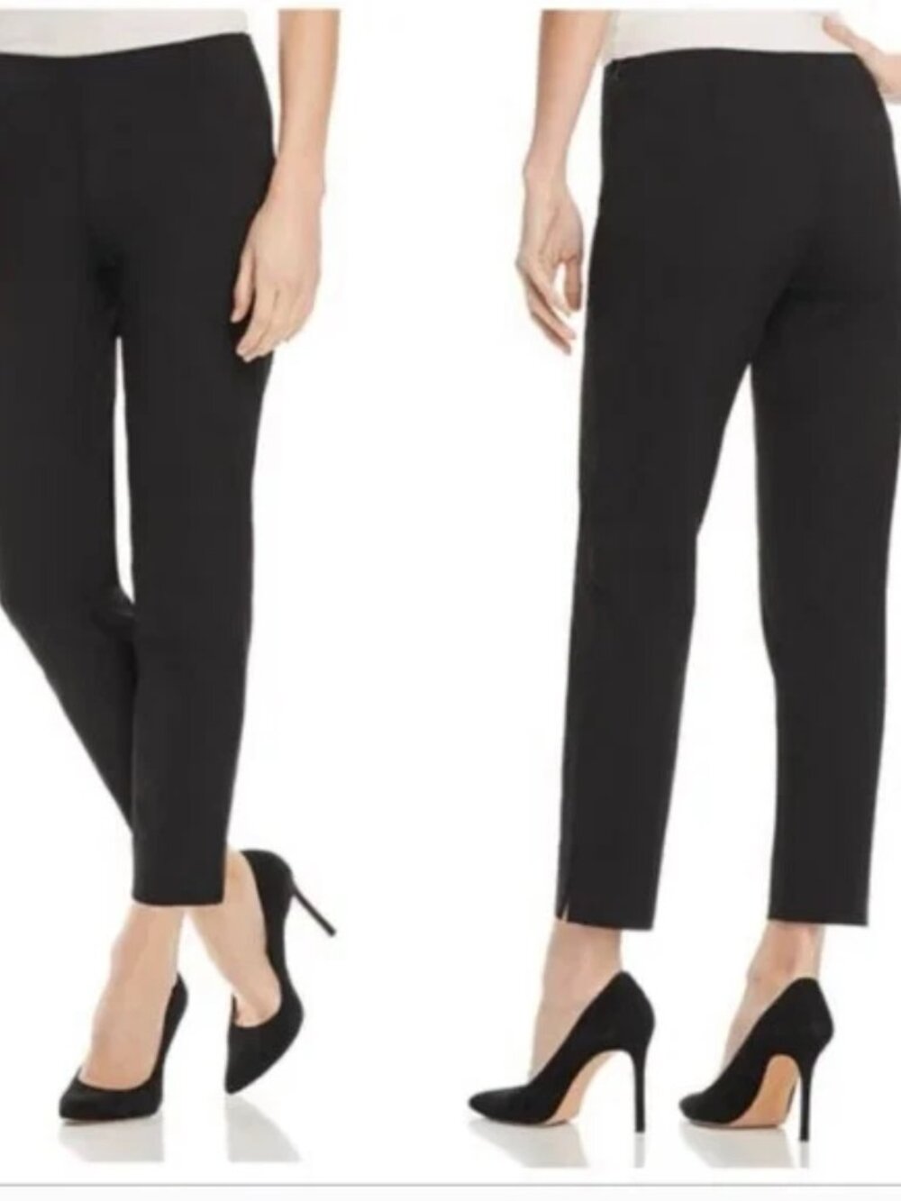 EUC Lafayette 148 New York "Stanton" Black Virgin Wool Pants Size 10